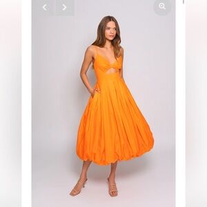 Hutch Marley Dress in Tangerine